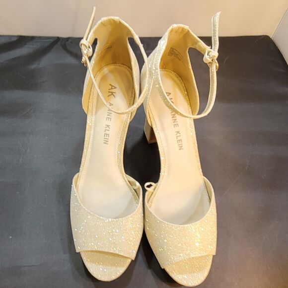 BRAND NEW ANNE KLEIN PEEP TOE BLOCK STILETTOS SANDAL - Picture 2 of 12